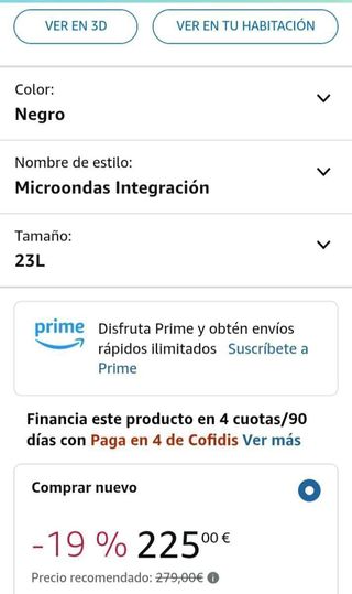 Samsung Microondas de Integración con Grill