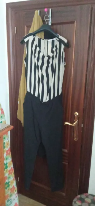 Mono rayas beige y negro Talla L/XL