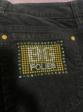 pantalón efecto aterciopelado