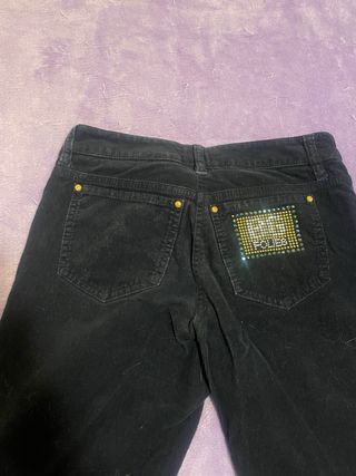 pantalón efecto aterciopelado