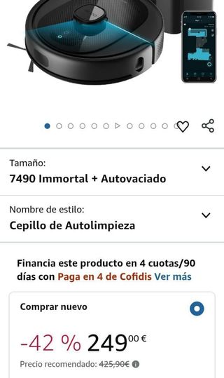 Robot aspirador conga 7490 Cecotec