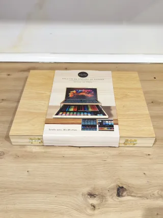 Maletín de pintura madera 103 piezas