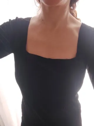 Vestido terciopelo manga larga