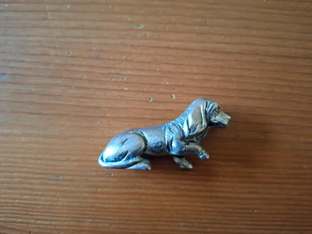 Figura perro vintage metálica 6cm