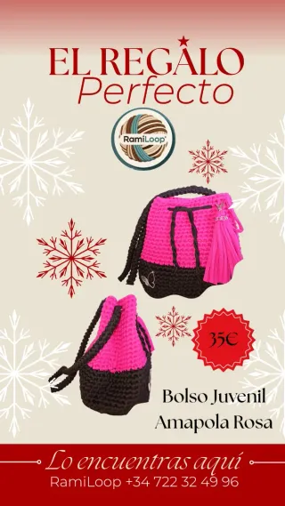 Bolso tejido a mano estilo moderno