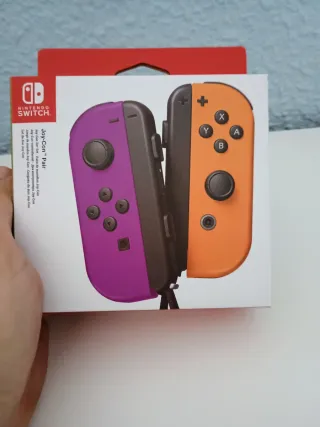 Mandos JoyCon Nintendo Switch Morado/ Naranja