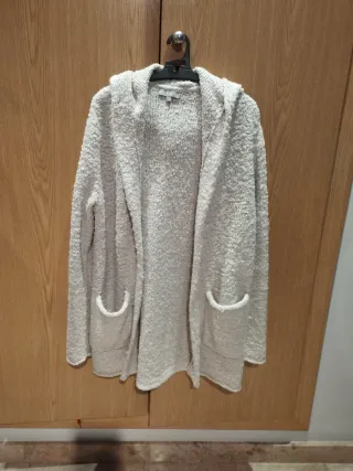 Chaqueta de punto con capucha mujer