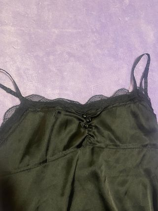 Top lencero Zara negro