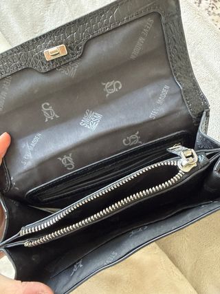 Bolso Steve Madden Negro Cocodrilo