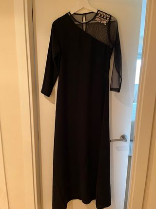 Vestido largo negro fiesta