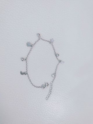 Pulsera Plata Ley Estrellas y Circonitas