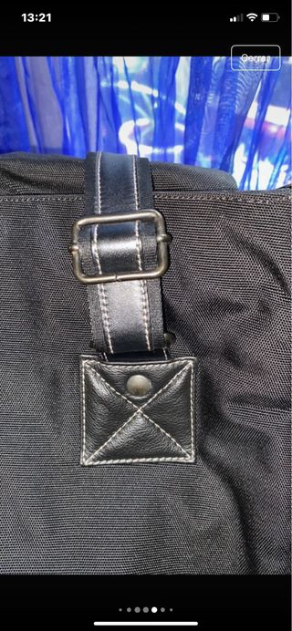 Bolso Mandarina Duck Negro Piel