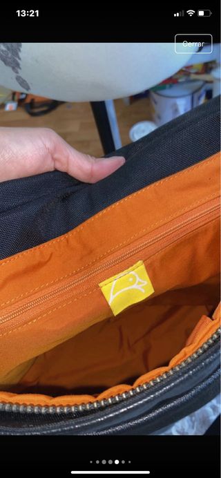 Bolso Mandarina Duck Negro Piel