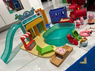 Pack Peppa Pig: Piscina, Tren y Coche
