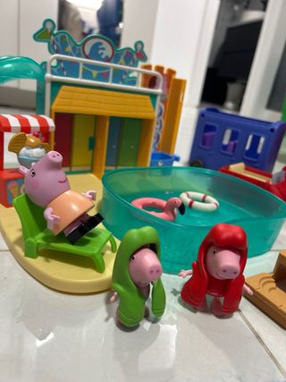 Pack Peppa Pig: Piscina, Tren y Coche