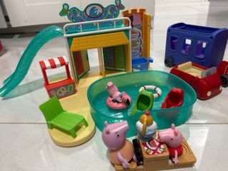 Pack Peppa Pig: Piscina, Tren y Coche