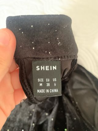 Vestido negro brillante largo