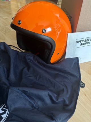 Casco DMD Retro Naranja Talla L