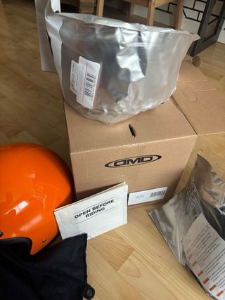 Casco DMD Retro Naranja Talla L