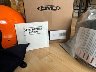 Casco DMD Retro Naranja Talla L