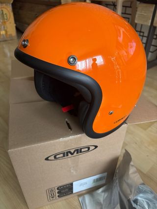 Casco DMD Retro Naranja Talla L