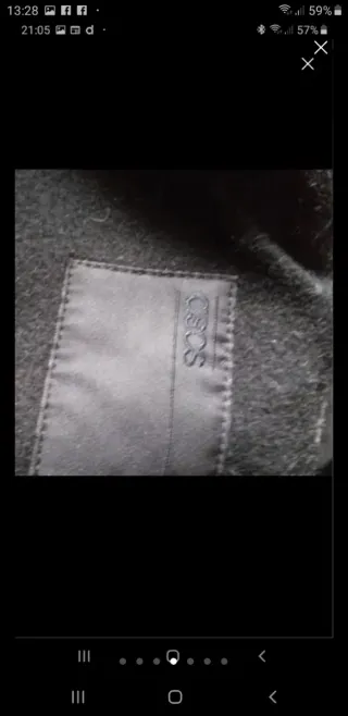 Trenca ASOS paño negro caballero