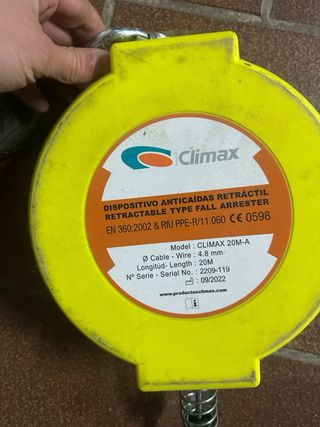 Dispositivo anticaídas Climax 20M-A tejados arnes