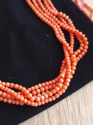 5 Fili Corallo Rosa Naturale