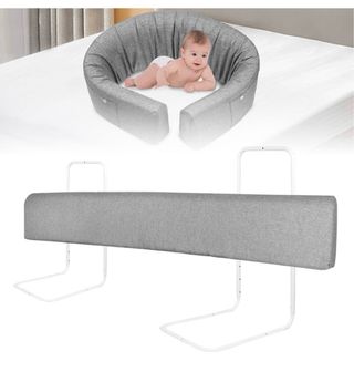 Barrera Cama Bebé Gris 150 cm