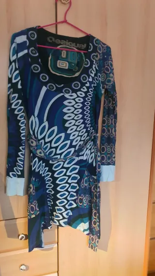 Vestido Desigual Asimétrico Multicolor