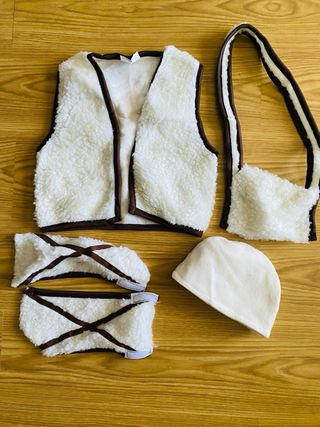 Disfraz pastorcito lana sintética talla 3-4 años