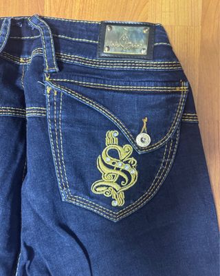 Pantalones Vaqueros Baby Phat Mujer Azul Talla...7
