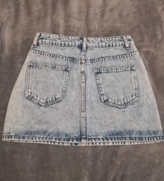 Minigonna jeans con brillantini