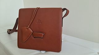 Bolso de piel Moriarti marrón