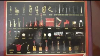 Colección instrumentos musicales miniatura