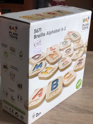Alfabeto Braille Plan Toys Madera Nuevo