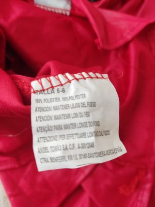 Disfraz bombero niño