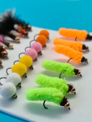 Juego de moscas para Pesca trucha (estanque y río)