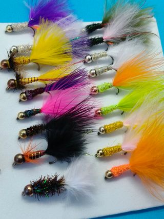 Juego de moscas para Pesca trucha (estanque y río)