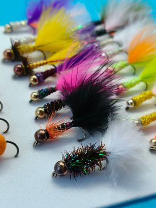 Juego de moscas para Pesca trucha (estanque y río)