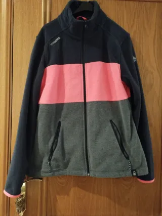 Chaqueta Polar Tribord Azul Gris Rosa