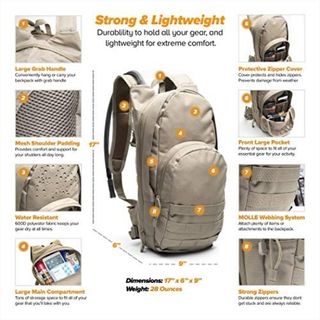 Mochila Táctica Diaz Sport Negra