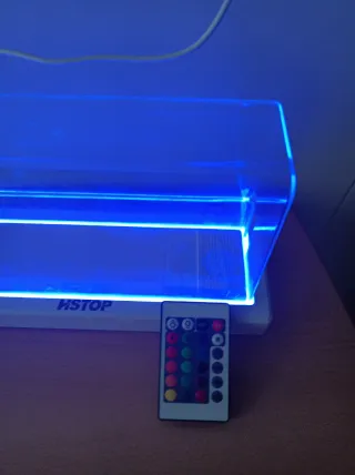 Soporte antipolvo Switch con luces LED