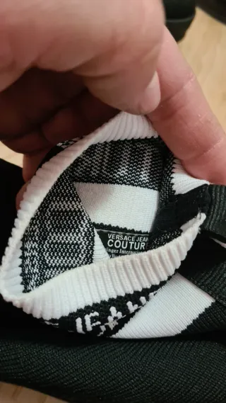 Botines Versace Negros y Blancos