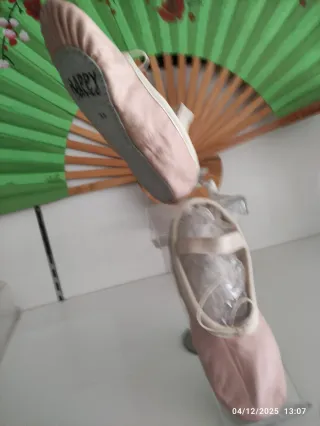 ZAPATILLAS BALLET PIEL ROSAS. NUEVAS.