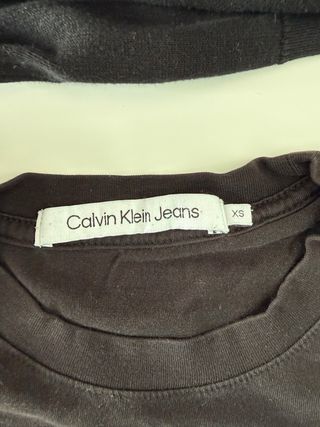 Camiseta Calvin Klein Jeans Negra Talla XS