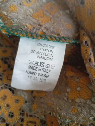 Blusa de Encaje Made In Italy Multicolor