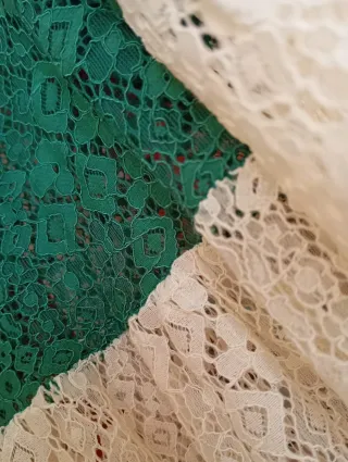 Blusa de Encaje Made In Italy Multicolor