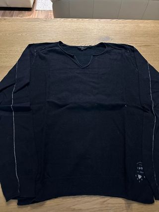 Maglia Guess scollo a V Nera Tg S