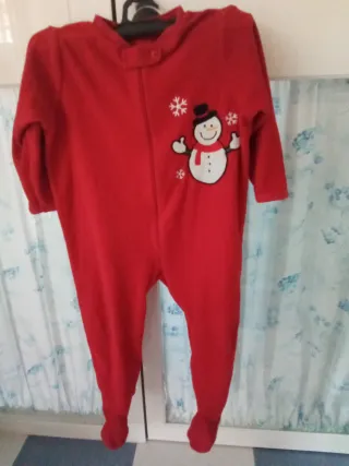 Pijamas Navideños Infantiles Rojos